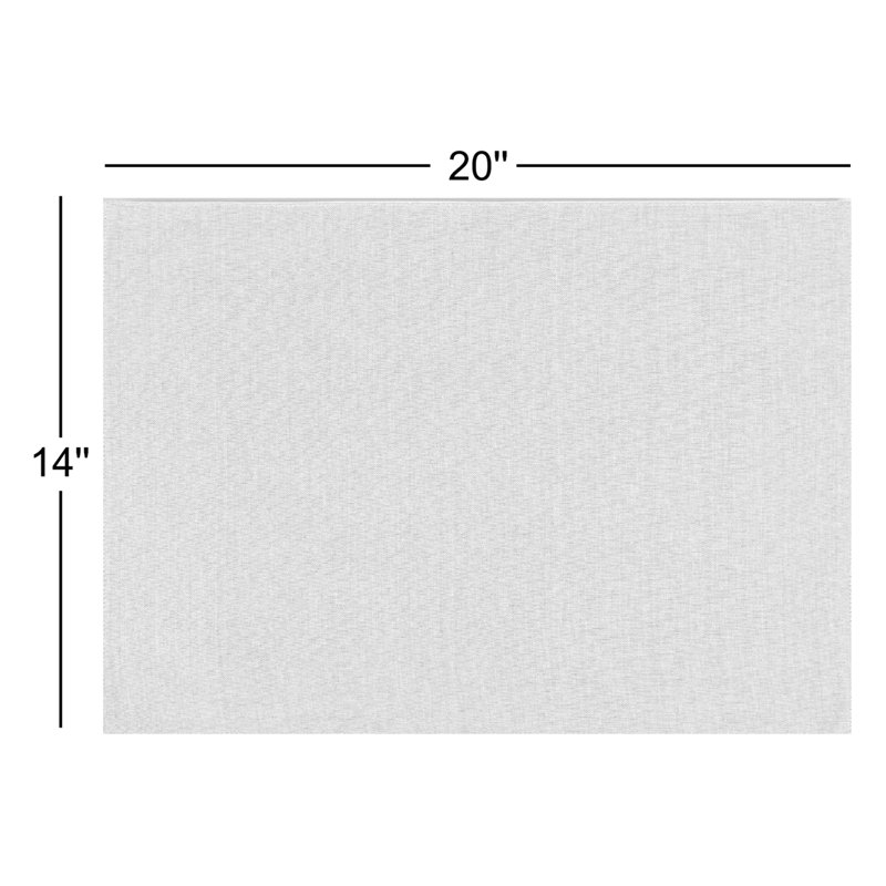 Ensemble de napperons 100% coton tissés effilés sur le dessus et le dos - Cuisine et décoration intérieure - L 14 po x l 20 po