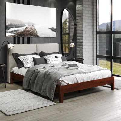 Antolic Solid Wood Platform Bed