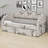 Stylish Upholstered Daybed with Pop-Up Trundle and USB Charging Function-1871052954