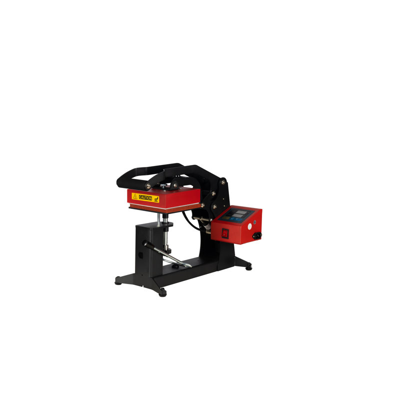 Professional 3-in-1 Heat Press Machine for Caps, Labels & Cups | Digital Control | Red & Black