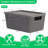 6 Pack Plastic Storage Baskets With Lids,Grey Breathable Stackable Storage Bins,Small Storage Containers,For Organizing Storage Baskets On Desktops,Closets,Playrooms,Classrooms,Offices