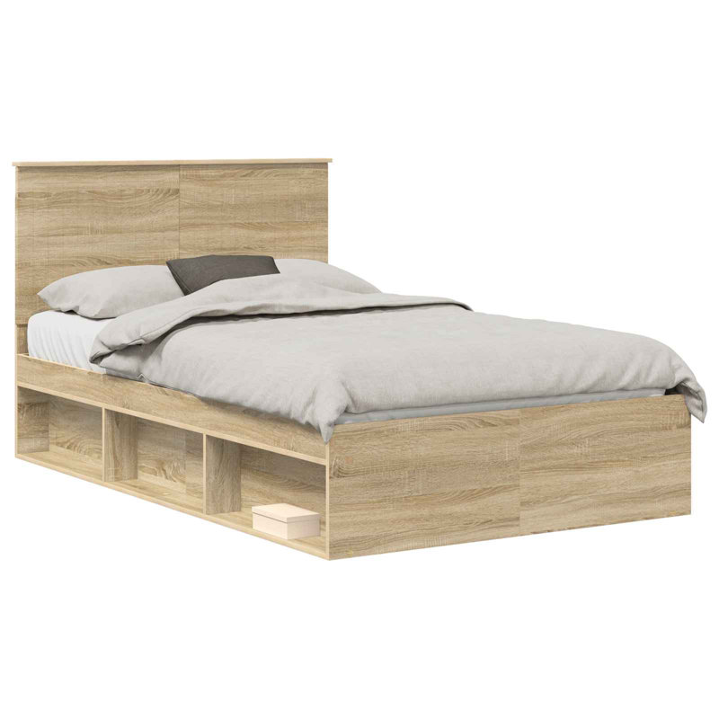 Solid Wood Bed Frame, Small Double (4'), Sonoma