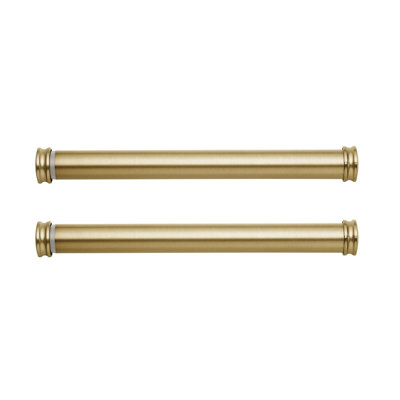 Mode Premium Collection Side Mount 1 1/8 in Diameter Curtain Rod with Graphite End Cap Finials And Steel Wall Mounted 12 in to 20 in Adjustable Curtain Rods
