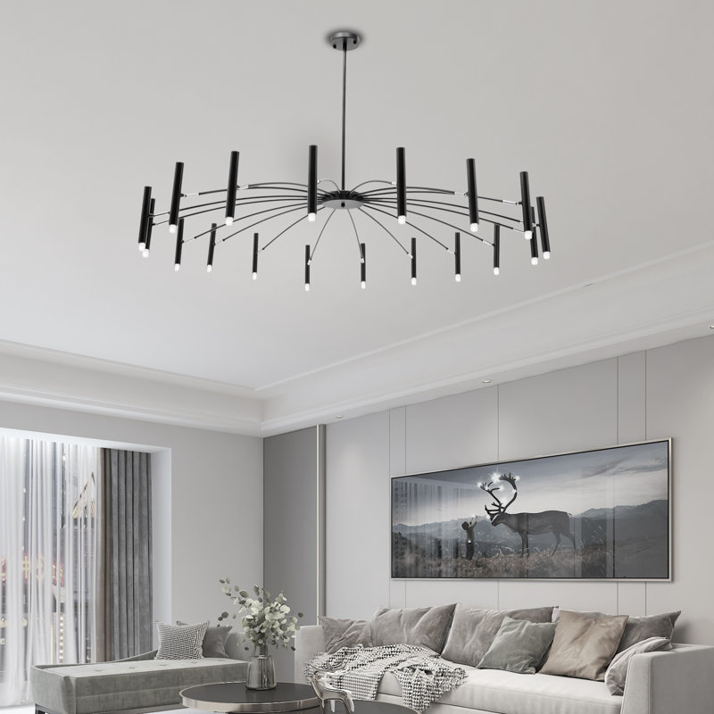 Luminaire suspendu en métal 57 po