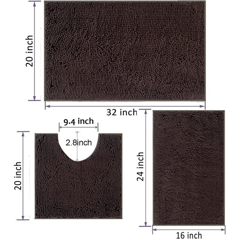 Bath Mat, Dark Brown