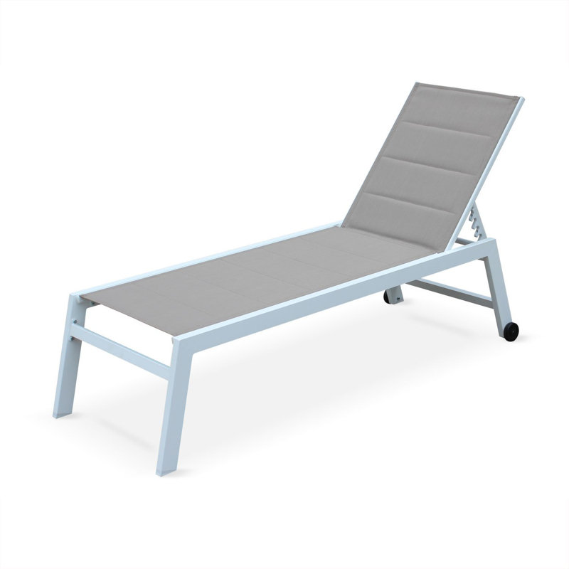 Gabrialla Reclining Sun Lounger, Brown