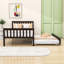 Lit simple avec lit gigogne simple et tête de lit, pied de lit-703906097