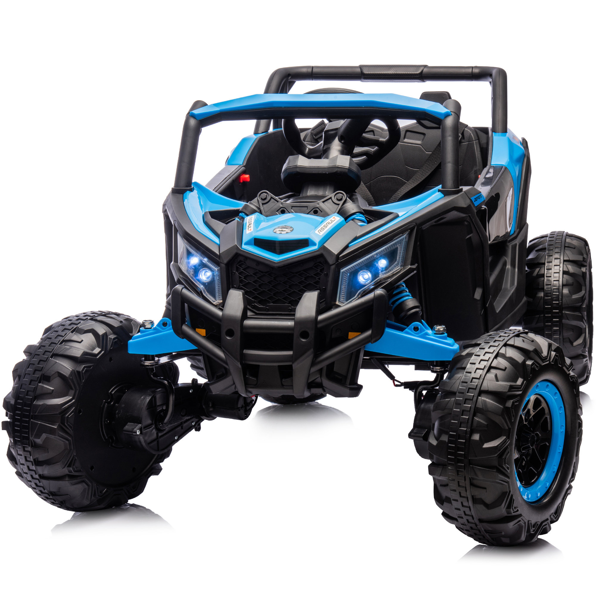 Hikiddo 24 Volt Ride on Toy, 4WD Electric Ride on Car UTV for Big Kids w/ Remote, 4x200W Motors