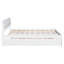 Cadre de lit double blanc brillant avec lit gigogne simple et 2 tiroirs élégants-693002625-693002687-693002684