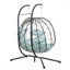 Fauteuil à œufs pour 2 personnes avec support Balancelle d'extérieur pour l'extérieur-714468235