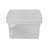 Wham Clip Square Plastic Storage Boxes with Secure Clip Lock Lids Clear/Clear/Clear
