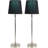 Ensemble de lampes de table en acier inoxydable 18 po Balee-1908122105