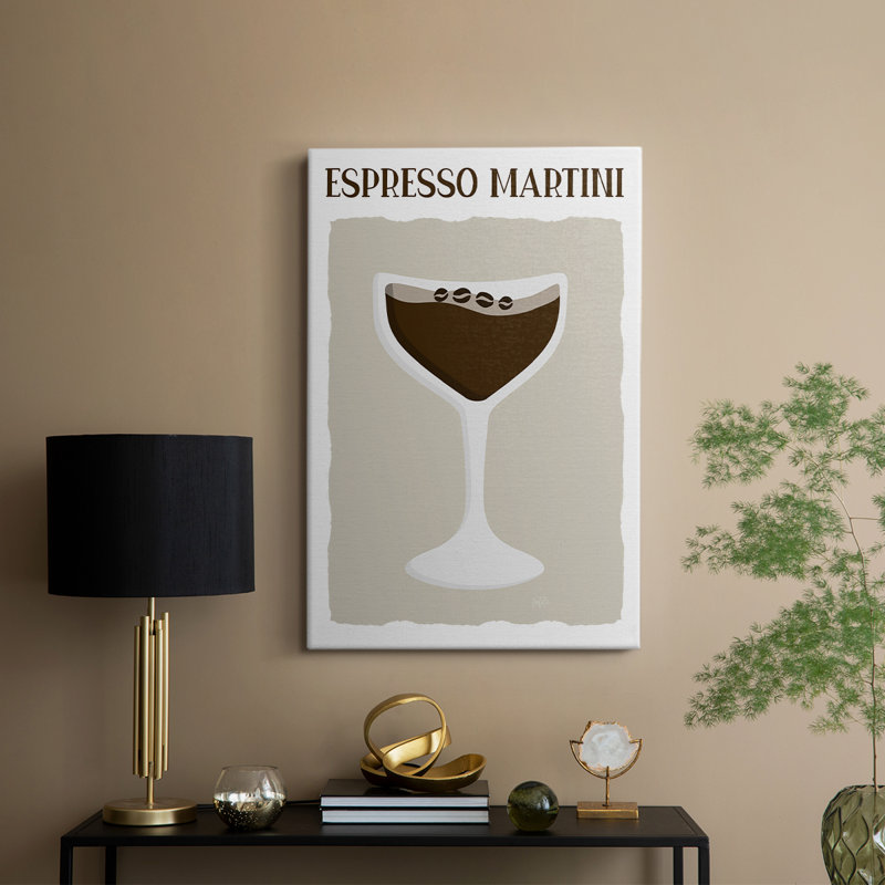 Martini espresso - Cavas enveloppés de galerie, H 60 po x l 40 po