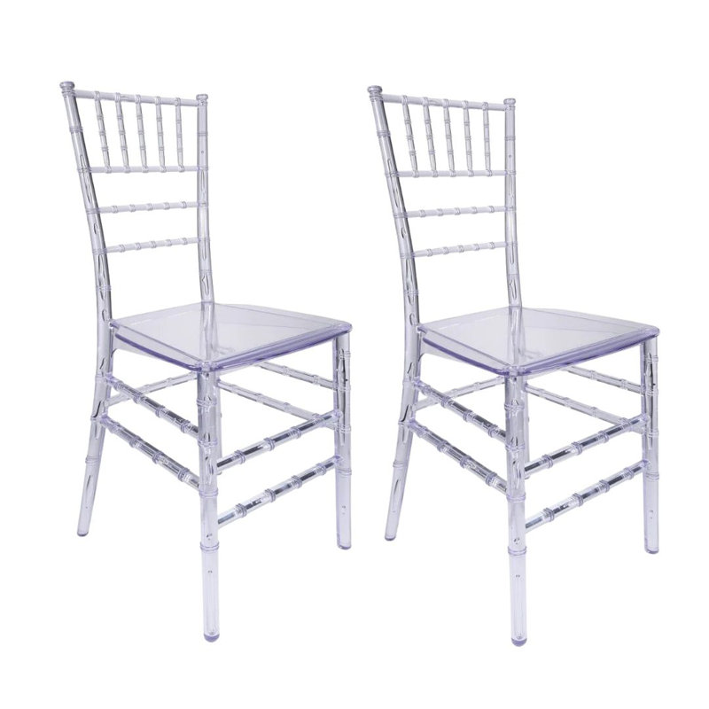 Resin ThinResin Chiavari Chair, 2 Chair Bundle by Chivari, Clear, 2