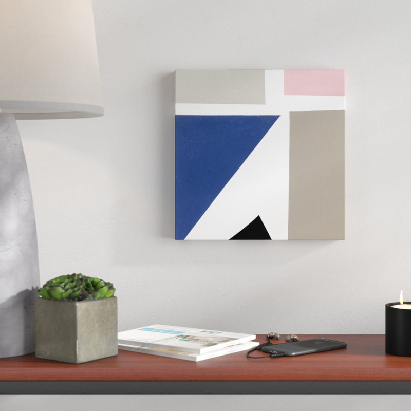 Blocks I by Alicia Ludwig - Wrapped Canvas Painting, 30cm H x 30cm W