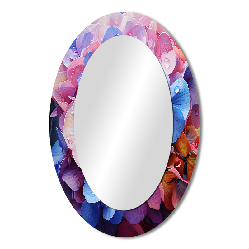 Miroir mural rose et rose, 36 po x 24 po