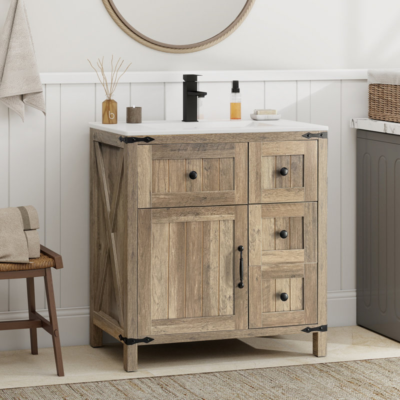 Meuble-lavabo avec lavabo Farmhouse (sans robinet), 30"