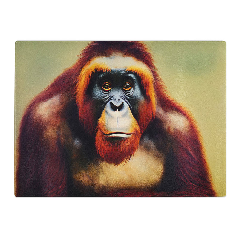 Miraculous Orangutan  Glass Chopping Board