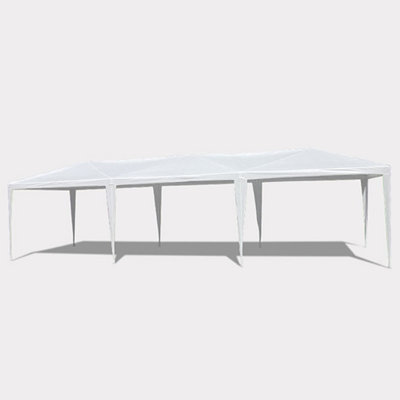 Tente élégante 10 po x 30 pi pour abri de jardin avec 5 parois latérales amovibles et imperméables