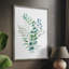 «Blue Mist Eucalyptus II», reproduction encadrée - bois massif 48638-804376409