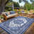 Outdoor Rug Waterproof Reversible Rug Plastic Straw Rug, Foldable Lightweight Camping Rug with Storage Rug, 4 Stakes, UV Resistant Patio Rug, Outdoor Carpet for Backyard Garden-411575101-411575102