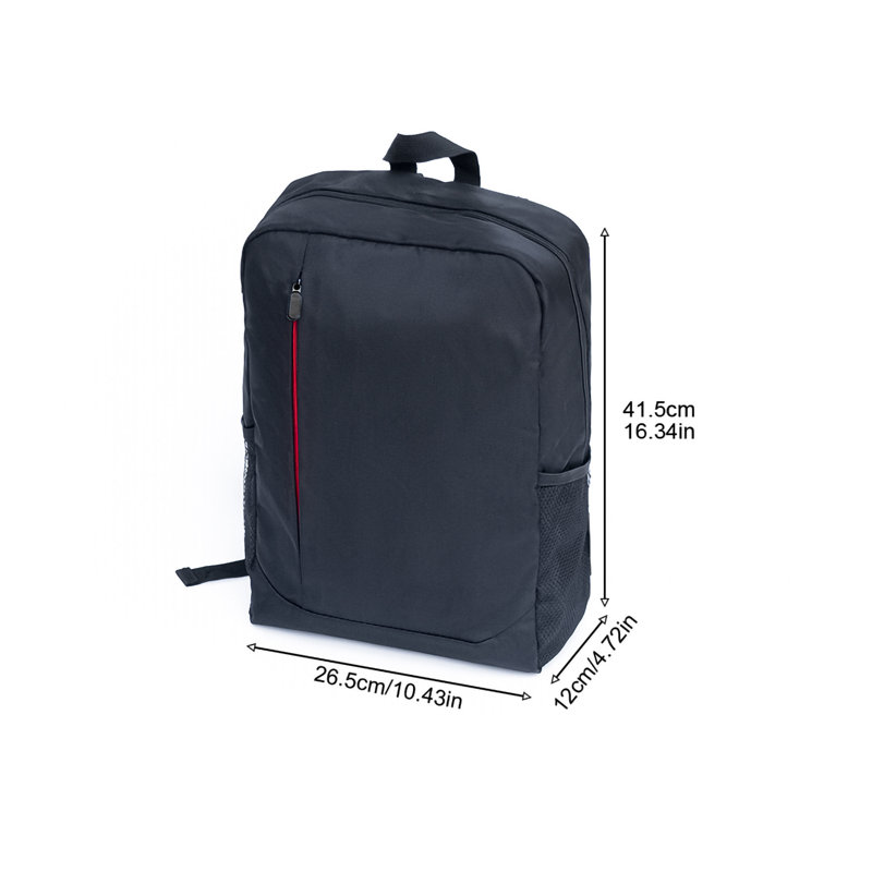 Ensemble de valise de voyage avec valise universelle et sac à dos Oxford, 11.42" H x 25.59" W x 16.54 " D, Black
