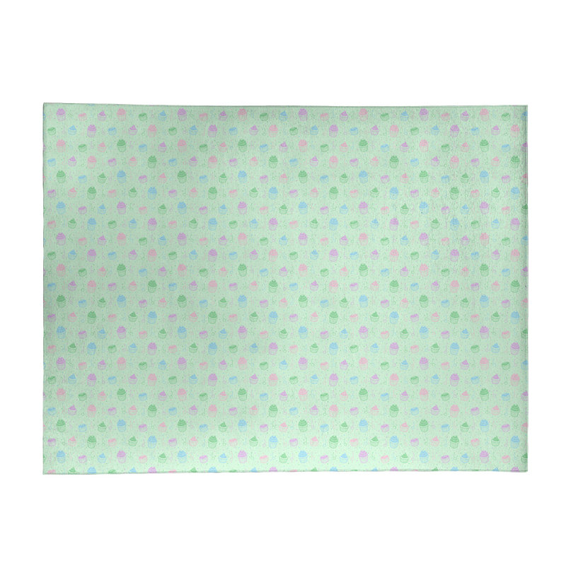 Tapis de zone verte petits gâteaux classic, Rectangle 5 pi x 7 pi