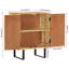 Bargersville 55cm Solid Wood Sideboard