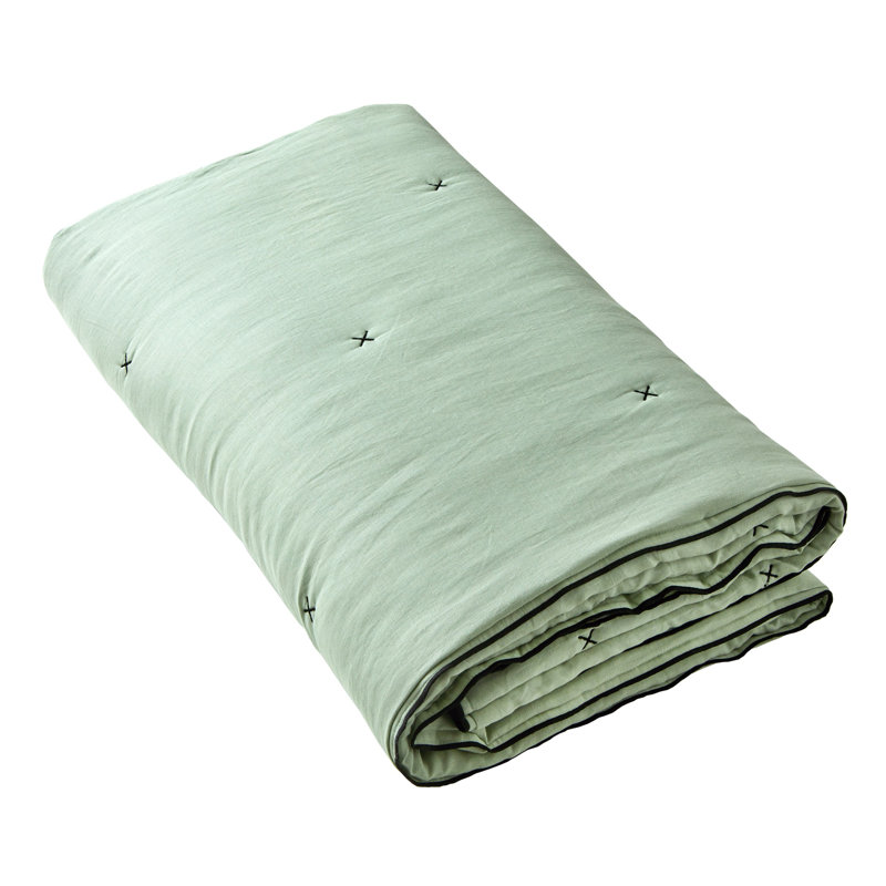 100% Linen No Pattern Bedspread, Laurel