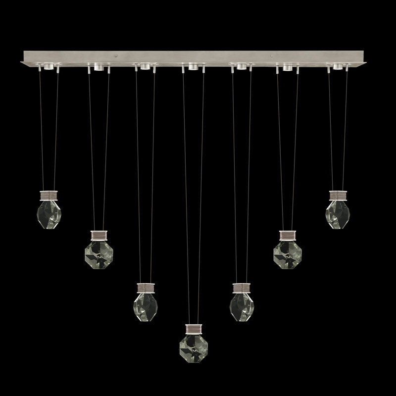 Aria 7 - Light LED Pendant, Soft Ombre Silver