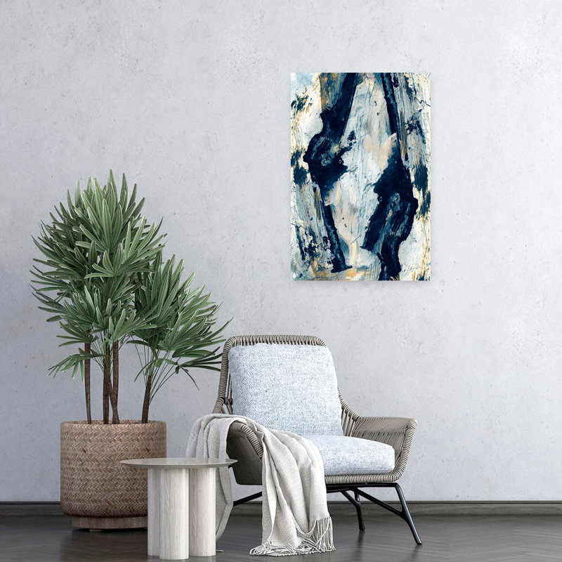 Art contemporain contemporain abstrait, H 24 po x l 16 po