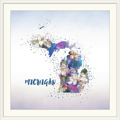 « michigan state fleur (pomme fleur) », impression