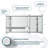 Royale 60"W Medicine Cabinet with Electrical Outlets, Defogger, Adjustable LED 3X Magnifying Mirror-93014789