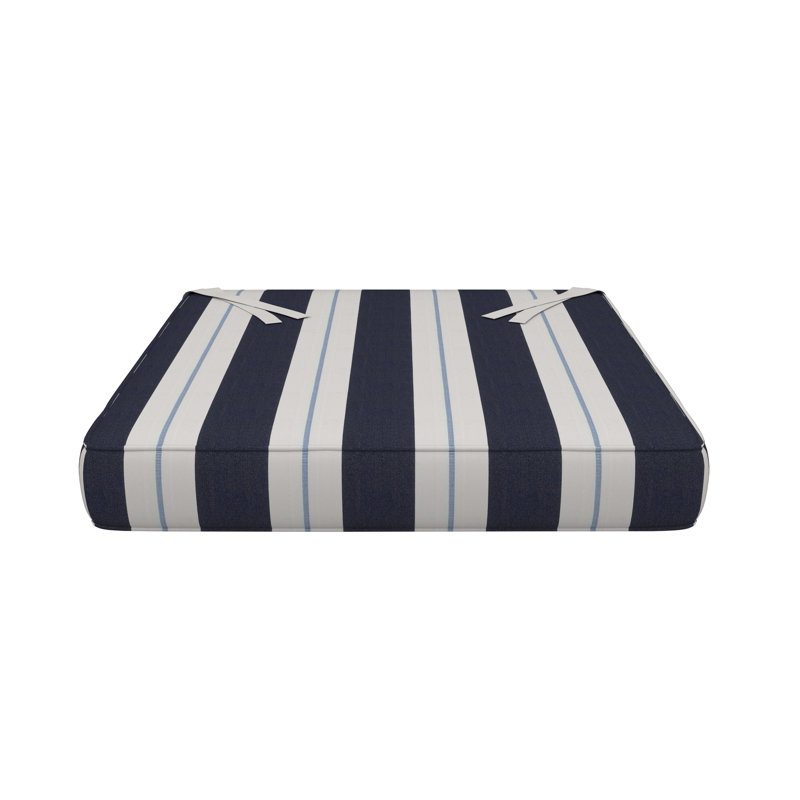 Sunbrella Indoor/Outdoor Dining Chair Cushion, 16" W x 16" D, Sunbrella® Relate Harbor