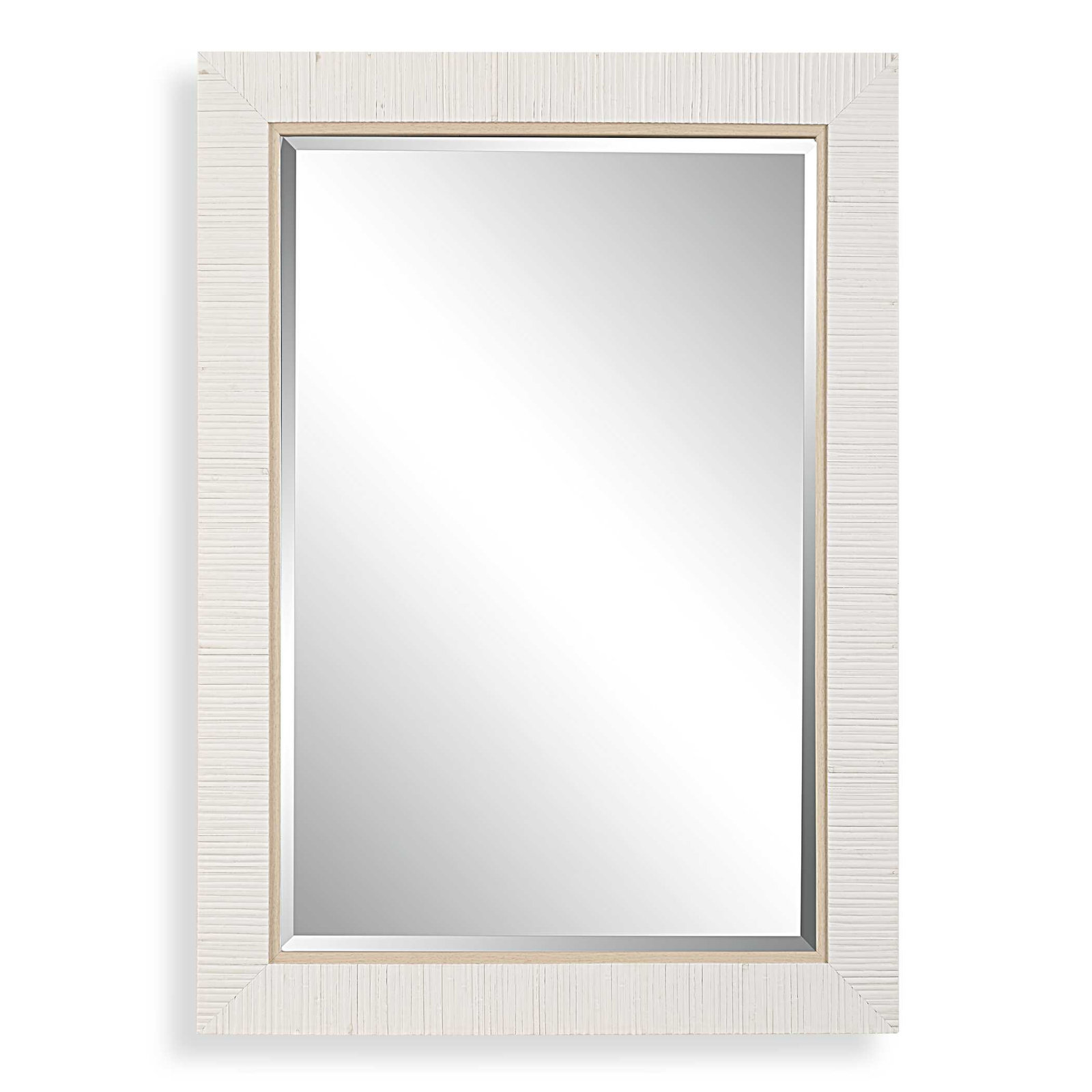 Hereen Rectangle Wall Mirror, 35" x 25", White