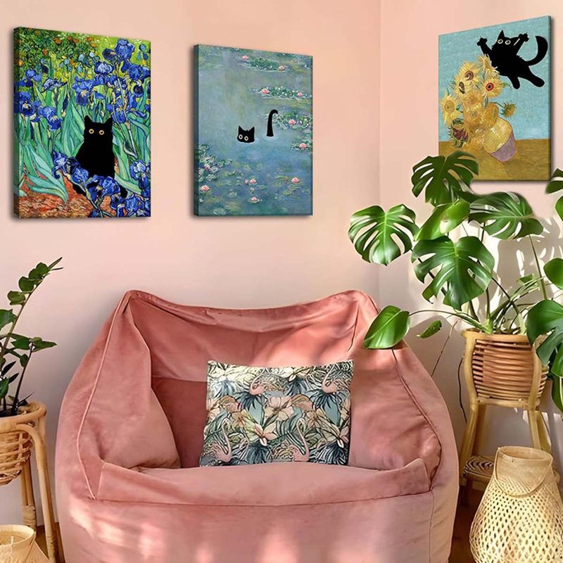 3 Piece Wrapped Canvas Print, 60" H x 40" W