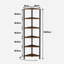 148.5cm H x 26cm W Metal Standard Bookcase-1477057083