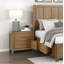 2-Drawer Nightstand with Power Outlets USB Ports