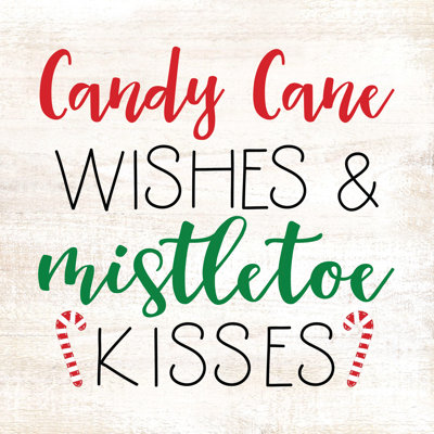 Candy Cane Wishes - Wrapped Canvas Print