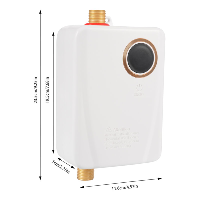 Tankless Water Heater, White