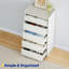 Modern 5-Drawer Dresser with Hidden Pulls, White Finish, Space-Saving Design