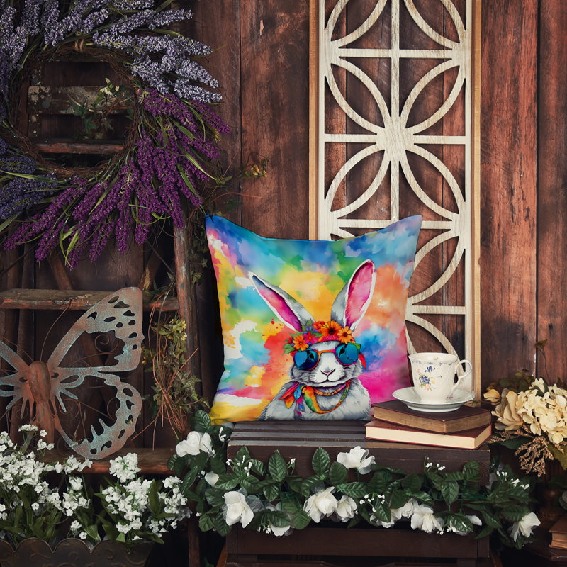 Coussin Hippie, H 14 po x l 14 po
