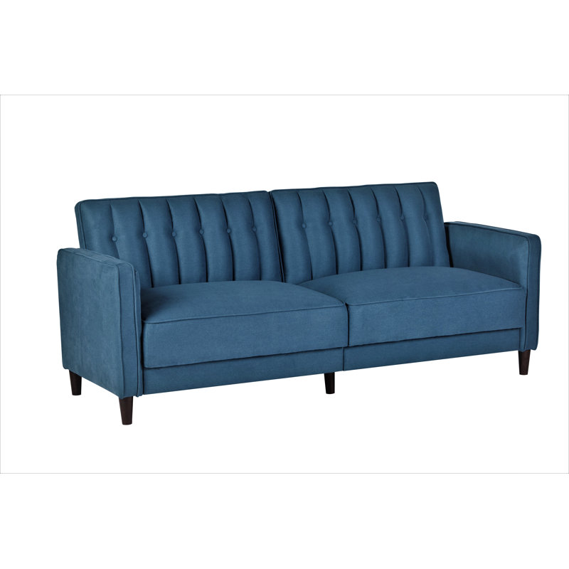 Cornell Upholstered 81'' Sofa, Ocean Blue