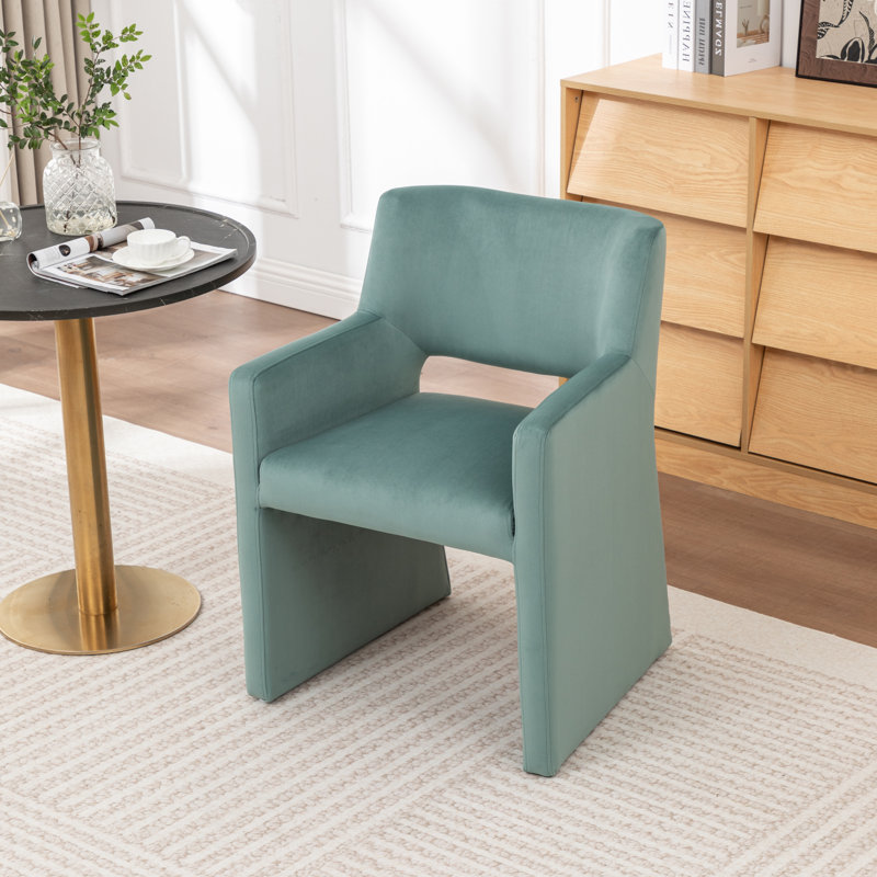 Chaise de salle à manger rembourrée Noah, Vert