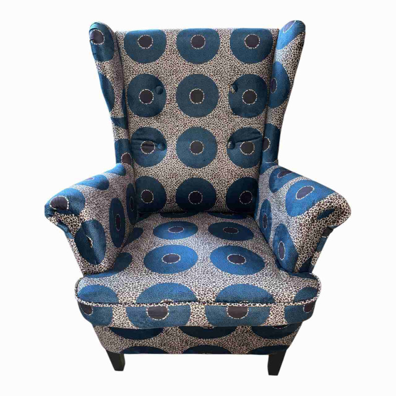 Theodore Velvet Wingback Chair