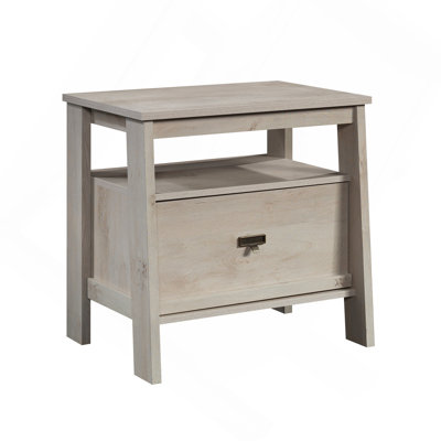 Table de chevet, finition brune
