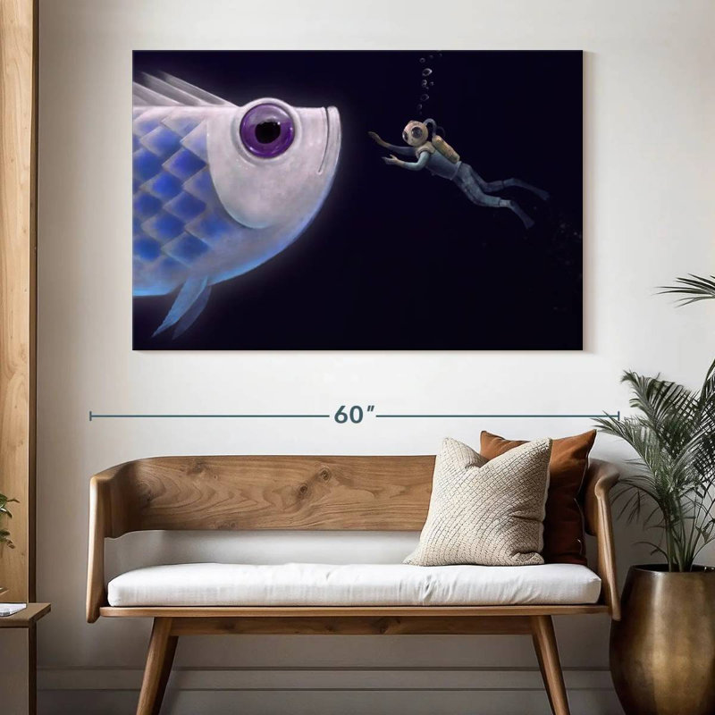 Kelan Deep Sea Fish Encounter, H 34 po x l 51 po