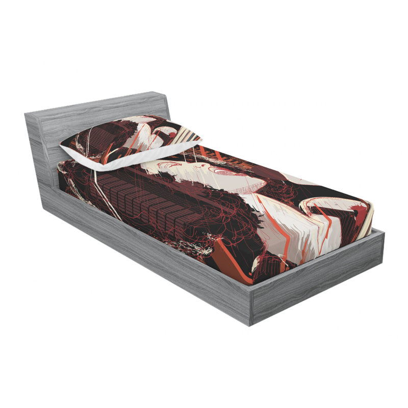 Microfiber Sheet Set, Twin Sheet Set with 1 Pillowcase