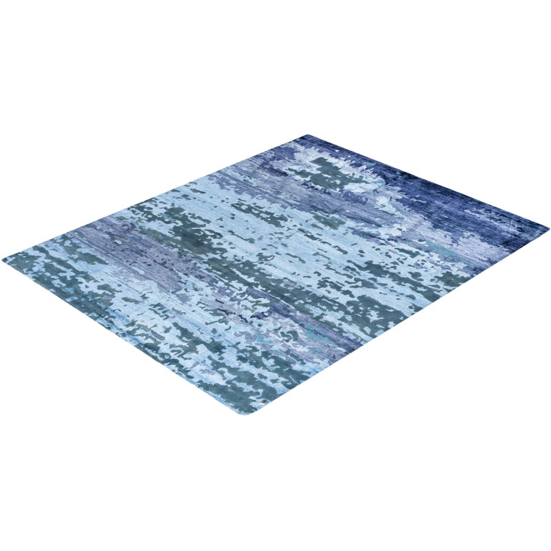 Overdyed One-of-a-Kind Rectangle 8'2" X 10'2" Hand Knotted Area Rug