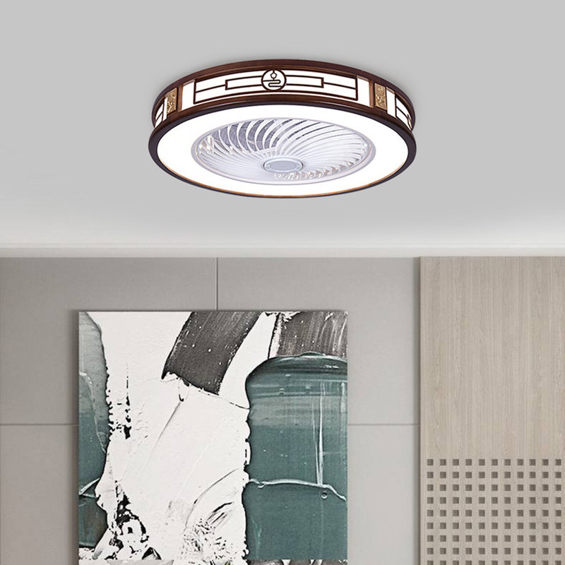22.4" Ceiling Fan with Remote Control and LED Lights